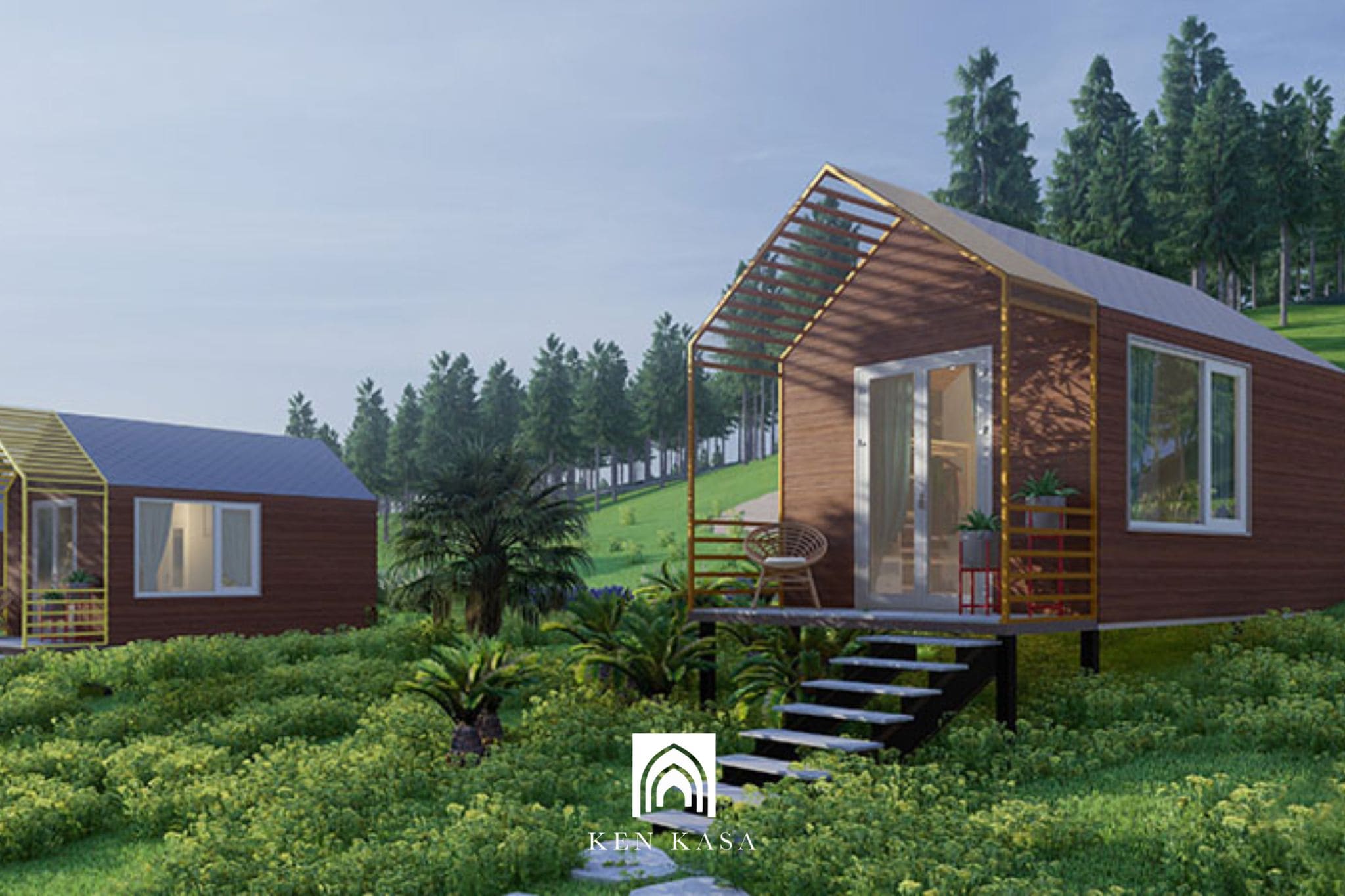 Mẫu thiết kế bungalow bằng gạch